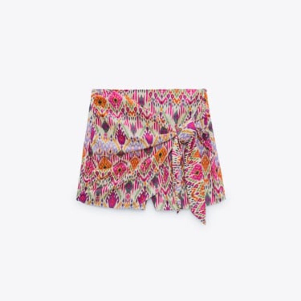 ZARA Printed Skort